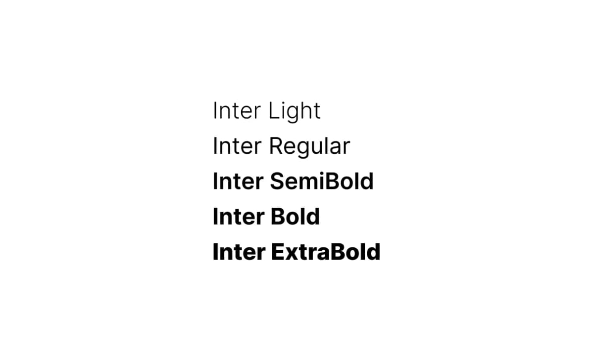 Inter Font Preview