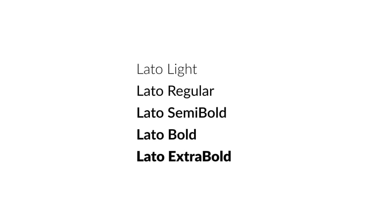 Lato Font Preview