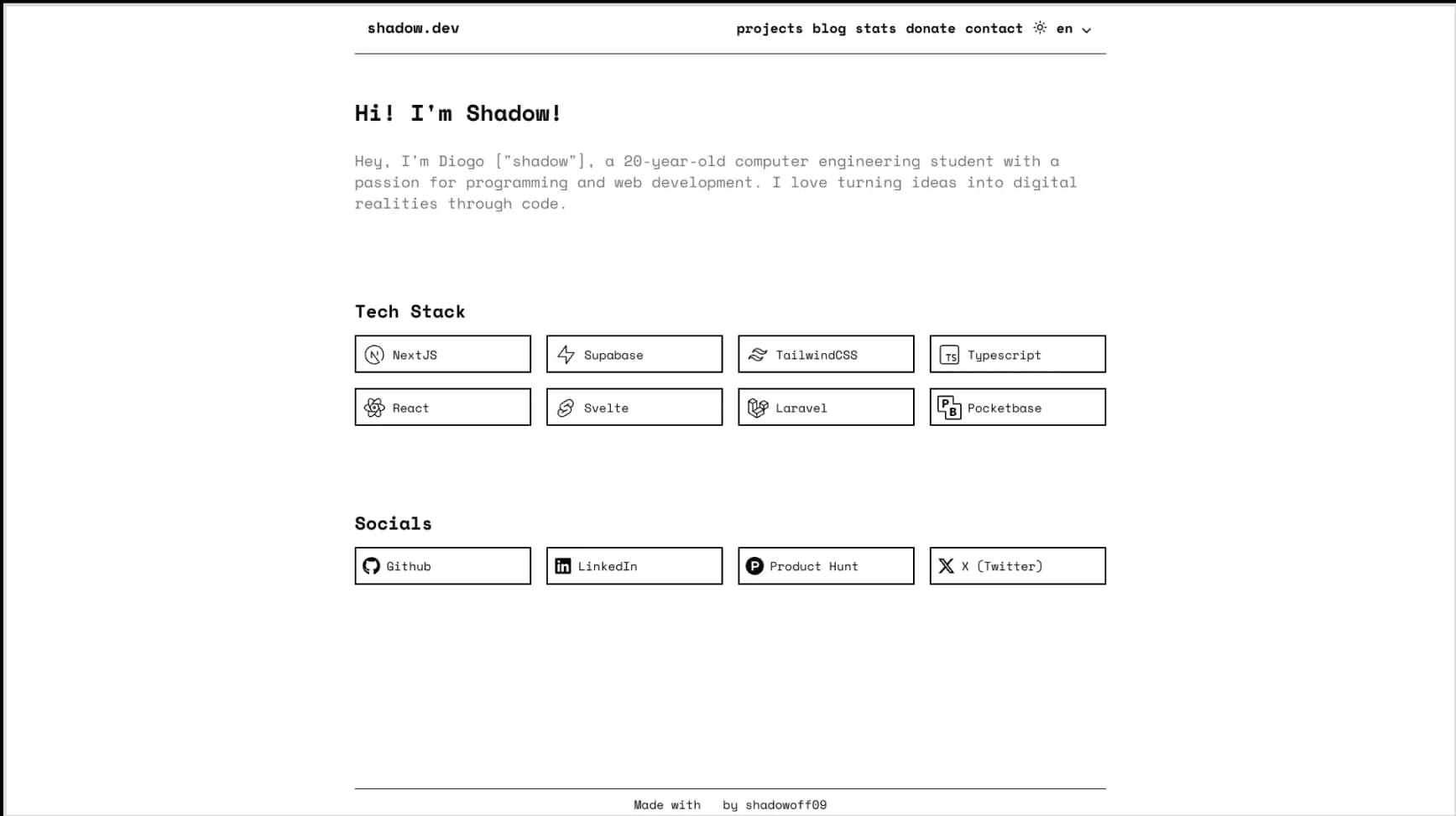 portfolio of Full Stack category