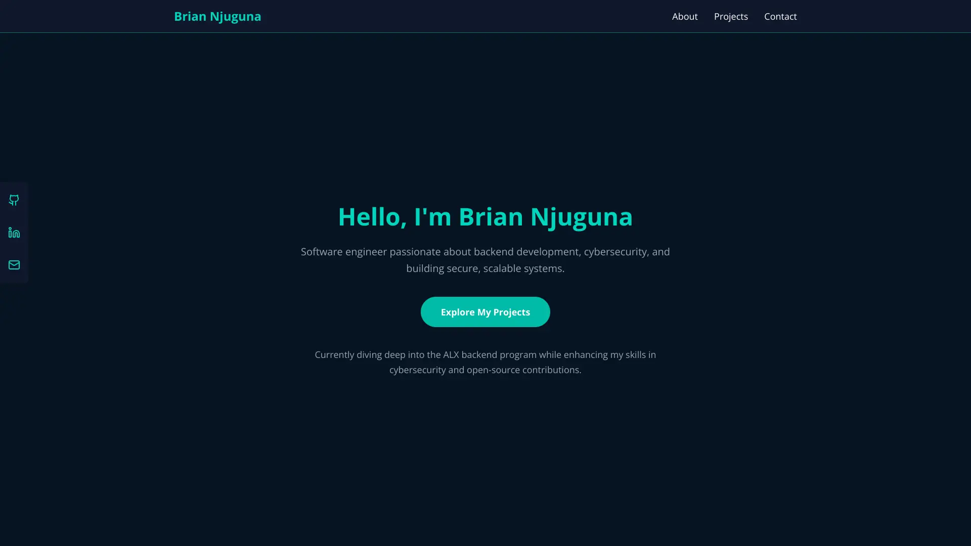 portfolio of Backend category