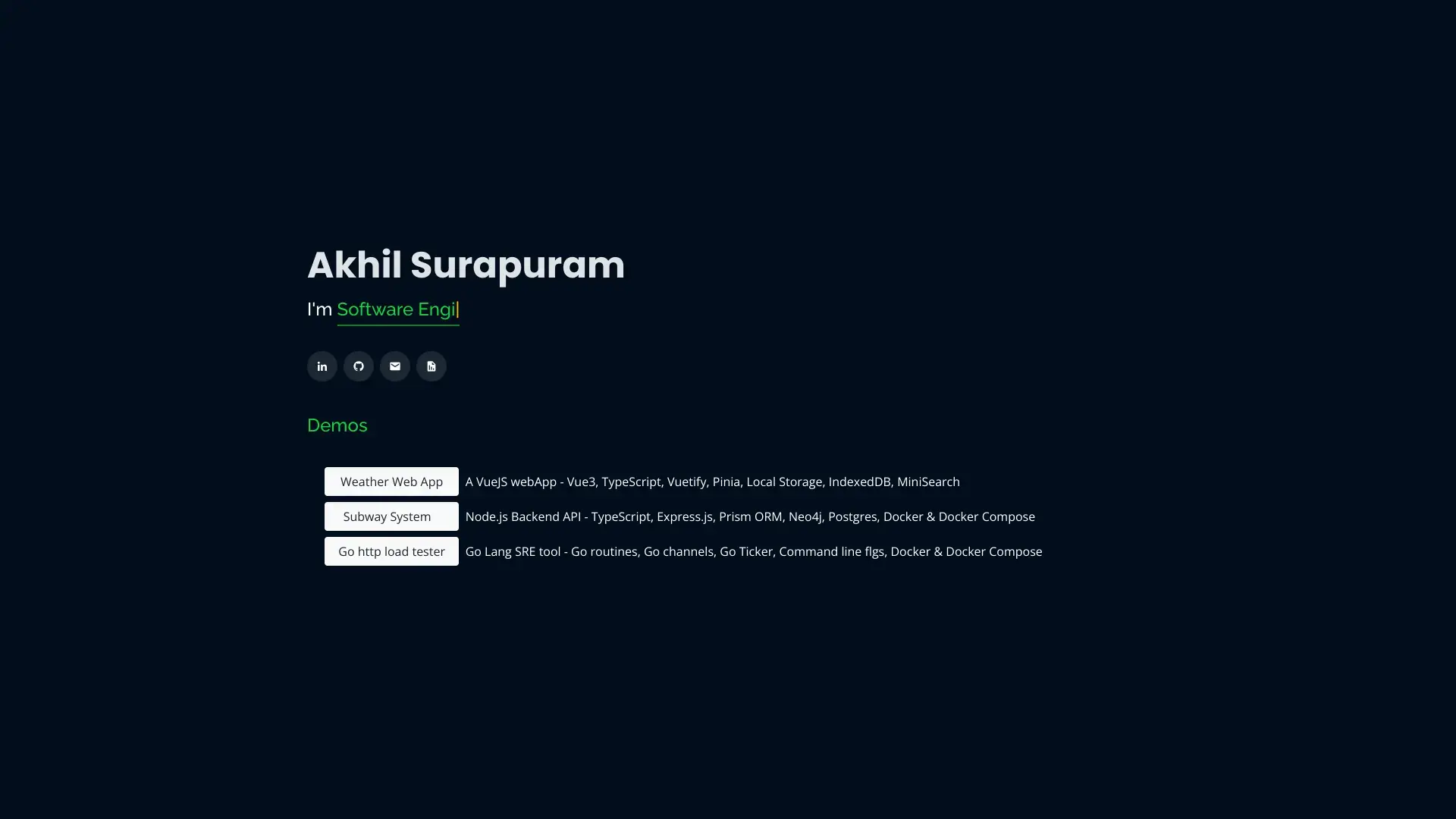 Akhil Surapuram's Portfolio hosted on GitHub Pages